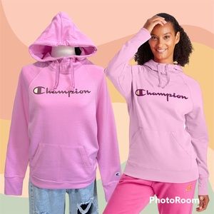 NWT Women's Champion Powerblend Fleece Graphic Hoodie